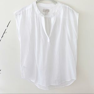 LOFT Semi Sheer Sleeveless Blouse